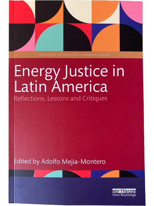 snapshot of the cover of the book entitled "Energy Justice in Latin America"